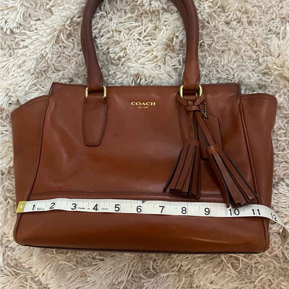 COACH Legacy Cognac Leather Handbag - Picture 13 of 17